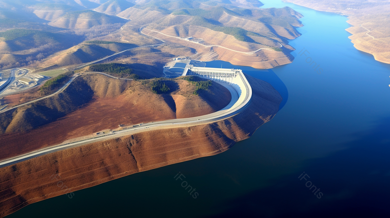 中国三峡水库水利枢纽工程蓝色海洋景观摄影图,高清,摄影图,摄影图片,图片大全,摄影图免费下载